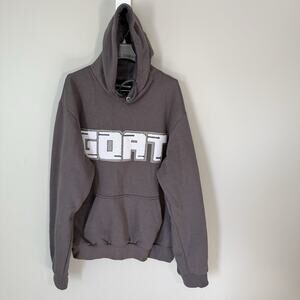 SNEAK GALLERY GOAT Hoodie Fleece Lined Heavyweight Mens Size XL Gray